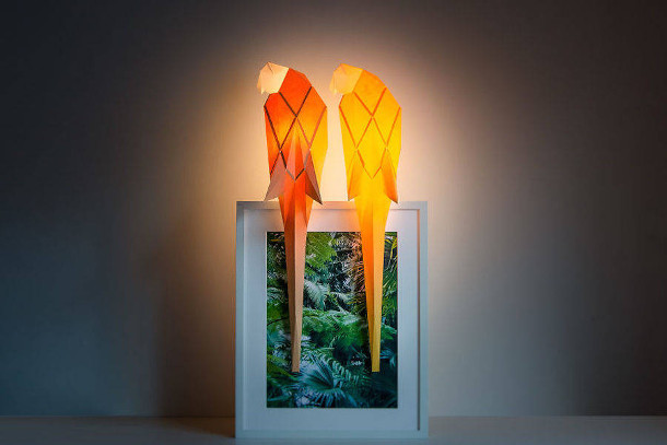 Vouw deze dieren lampen als origami in elkaar EYEspired